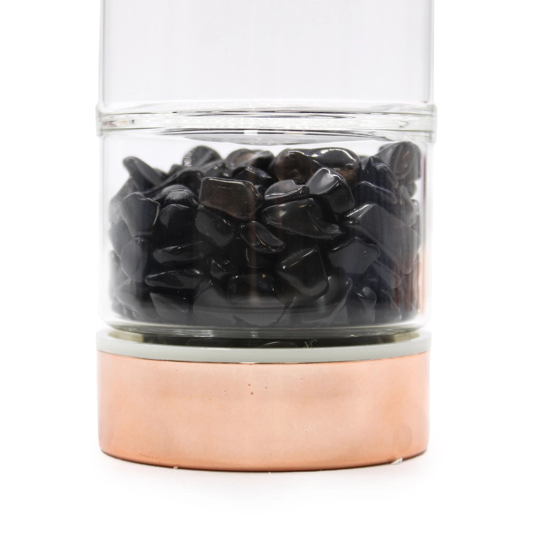 Thee-infusorfles van kristalglas - roségoud - Onyx